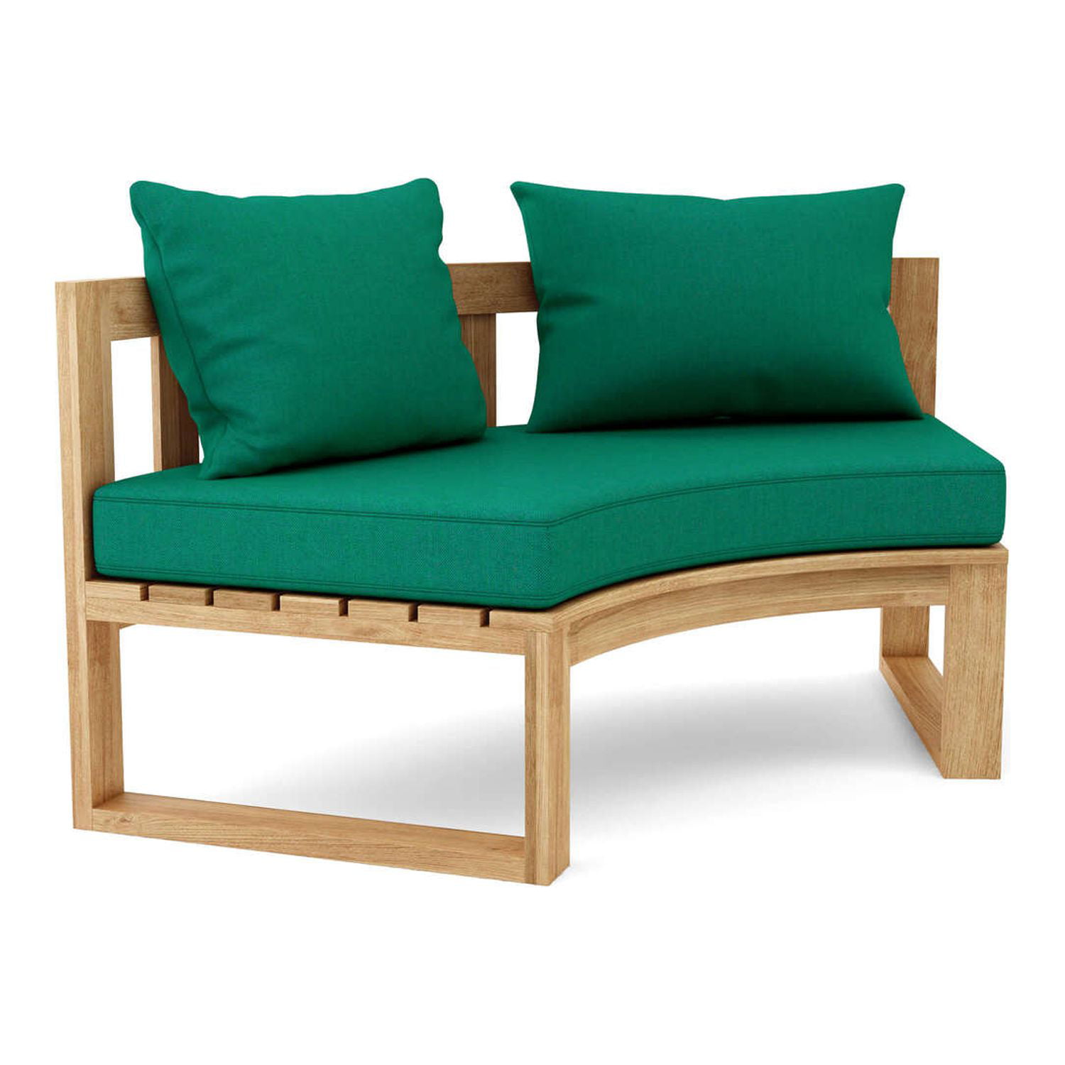BH-808C Circular Modular Deep Seating Bench, Natural Smooth Well Sanded