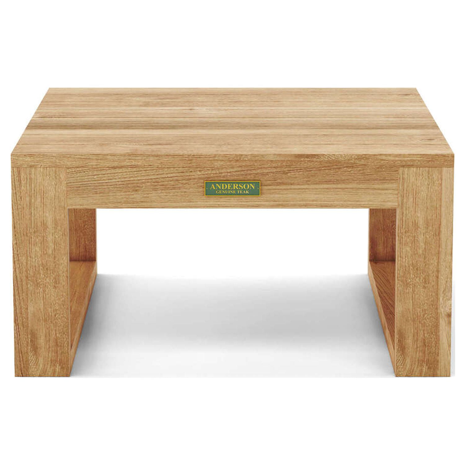 Picture of Anderson Teak TB-808S Straight Side Table, Natural Smooth Well Sanded