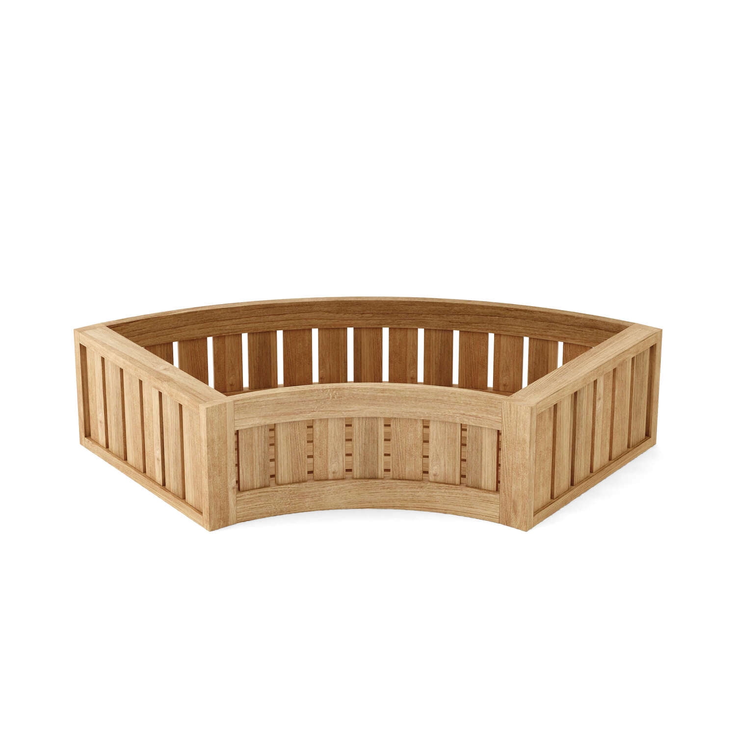 PL-808C Circular Modular Planter, Natural Smooth Well Sanded