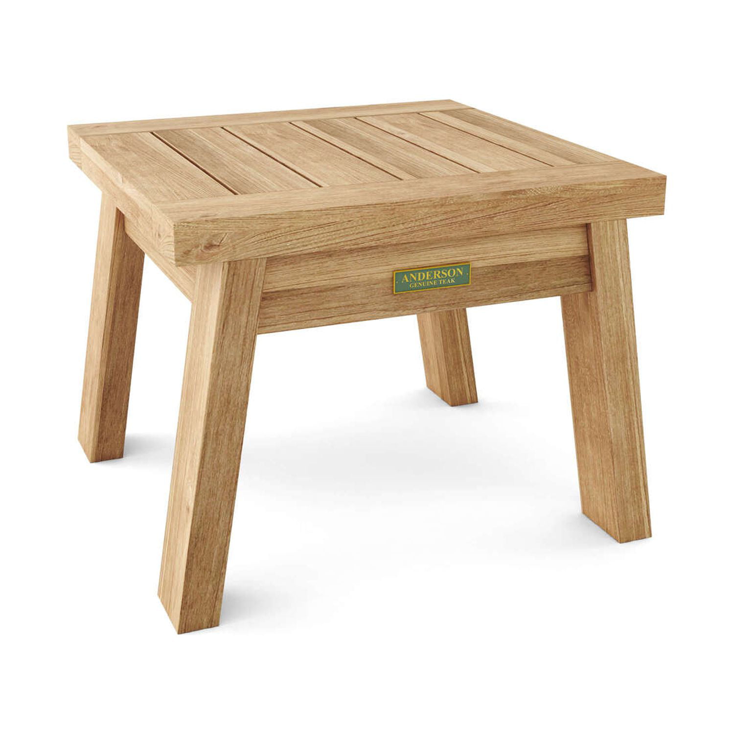 Picture of Anderson Teak DS-326 15.75 x 20.75 x 19.75 in. Palermo Side Table with Natural Smooth Well Sanded