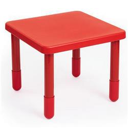 Picture of Angeles AB700PR22 28 x 28 in. Square Value Kids Table with 22 in. Legs&#44; Candy Apple Red