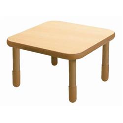 Picture of Angeles AB741SNW20 30 x 30 in. Square BaseLine Table with 20 in. Legs&#44; Natural Woodgrain