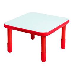Picture of Angeles AB741SPR14 30 x 30 in. Square Baseline Table with 14 in. Legs&#44; Candy Apple Red