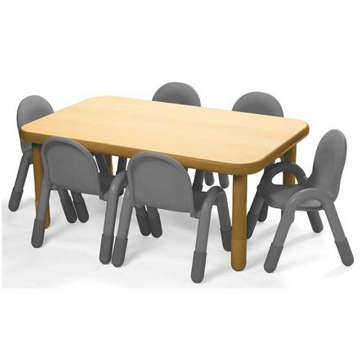 Picture of Angeles AB745RNW22 48 x 30 in. Baseline Rectangle Table with 22 in. Legs&#44; Natural