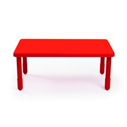 Picture of Angeles AB705PR18 28 x 48 in. Rectangular Value Kids Table with 18 in. Legs&#44; Candy Apple Red