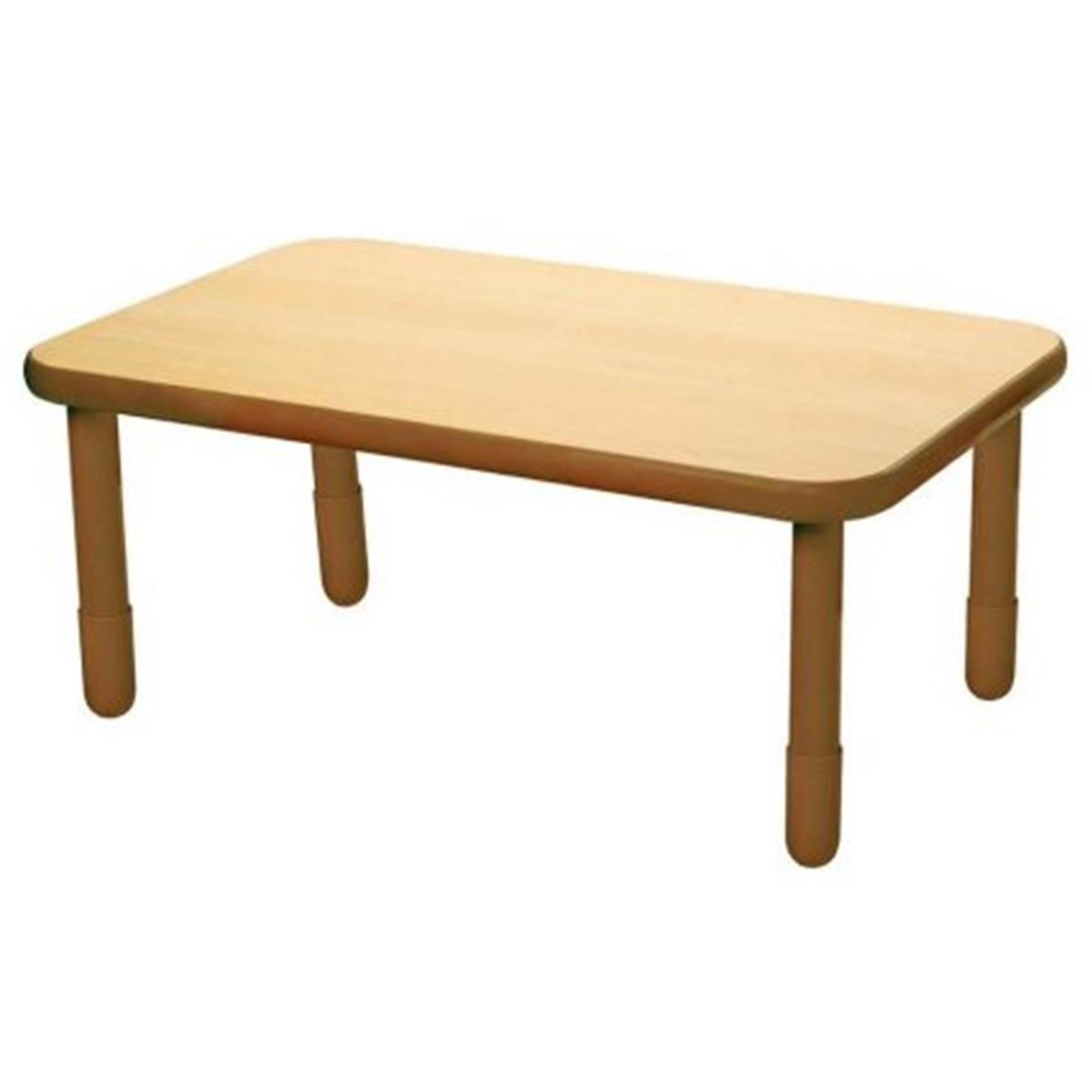 Picture of Angeles AB746RNW18 60 x 30 in. Baseline Rectangle Table with 18 in. Legs&#44; Natural