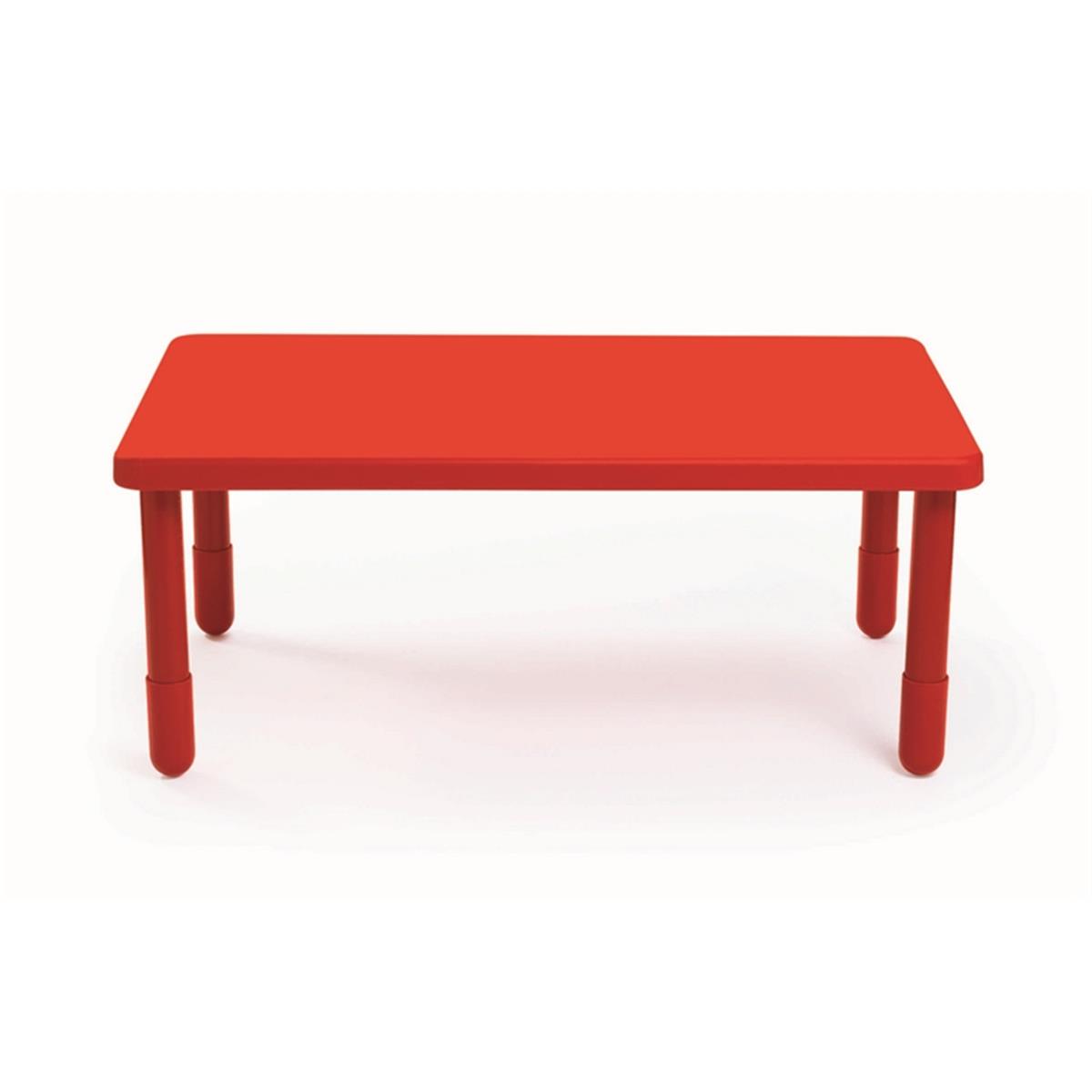 Picture of Angeles AB705PR12 28 x 48 in. Rectangular Value Kids Table with 12 in. Legs&#44; Candy Apple Red