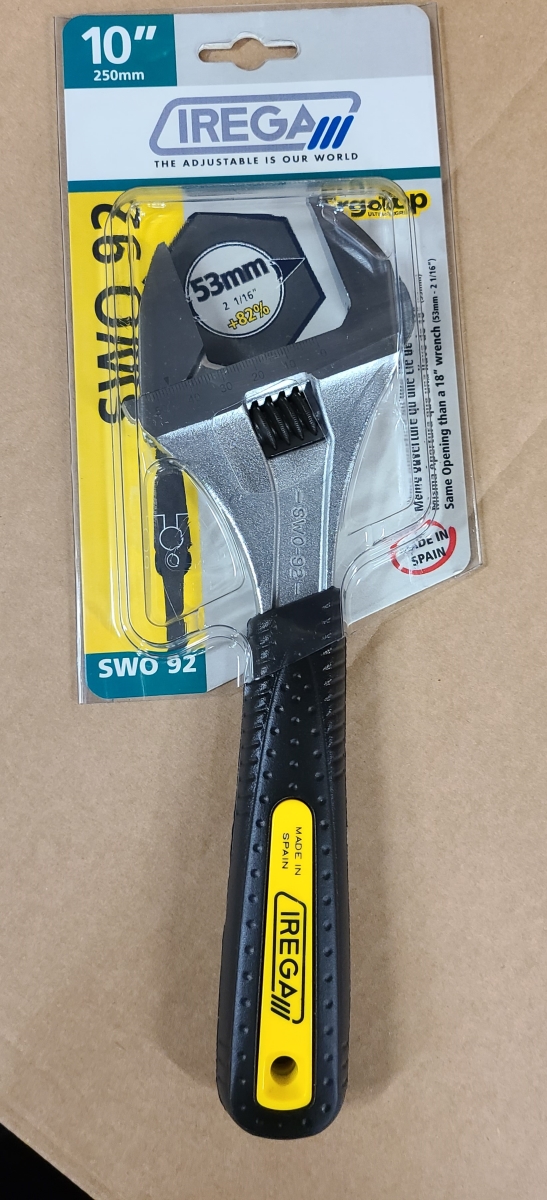 Picture of Irega IR92SW10 10 in. Super Wide Opening Adjustable Wrench