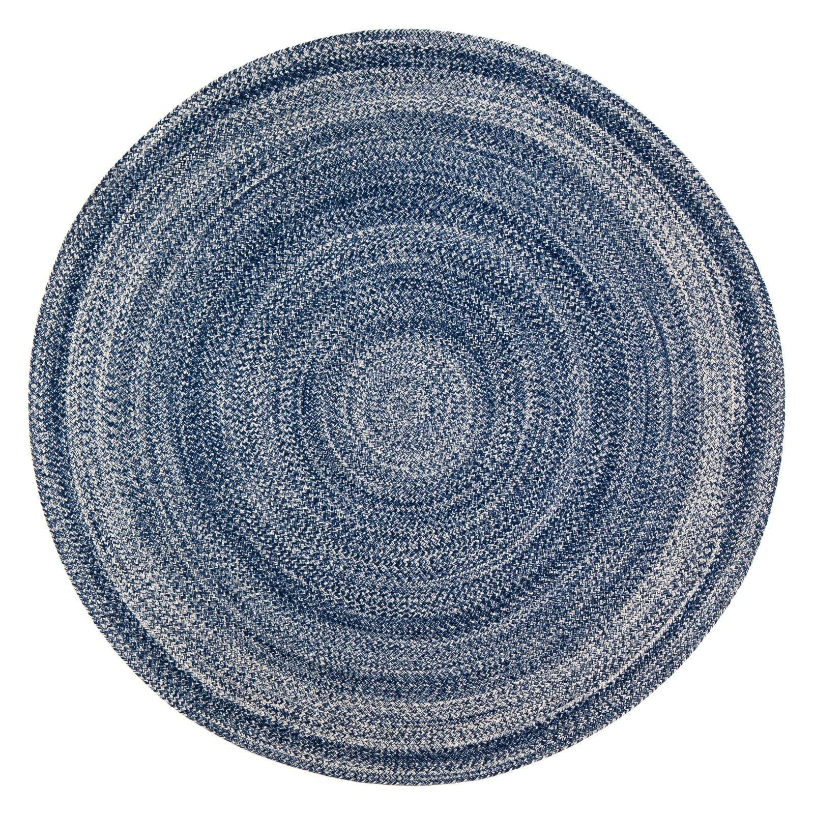 Picture of Anji Mountain AMB0425-040R 4 ft. Epona Braided Round Blue Area Rug