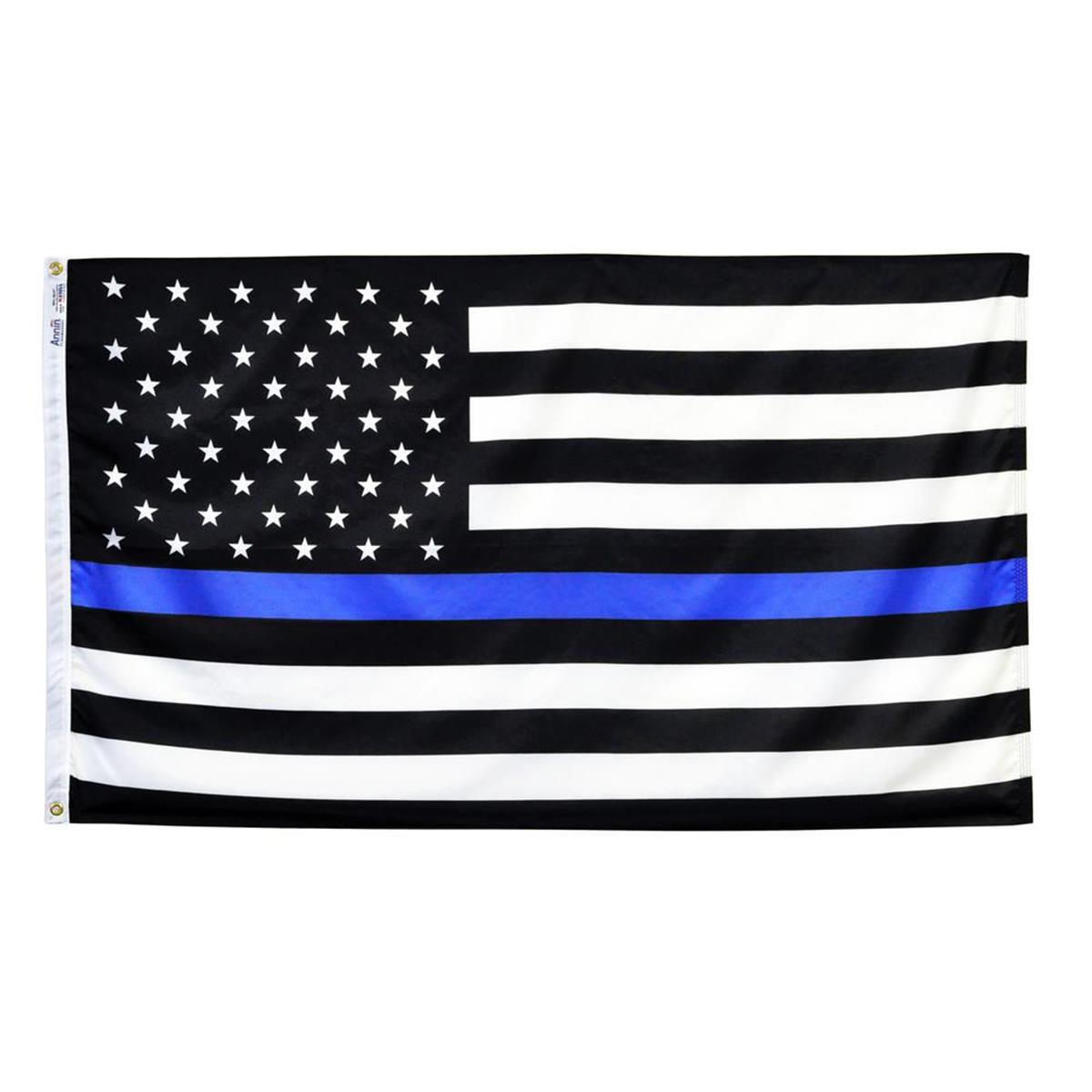 3 x 5 ft. Thin Line US Flag, Blue