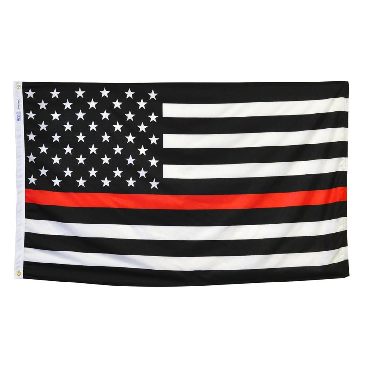 3 x 5 ft. Nylon Thin US Flag, Red