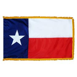 Picture of Annin Flagmakers 145300 4 x 6 ft. Colonial Nyl-Glo Indoor Texas Flag with Fringe