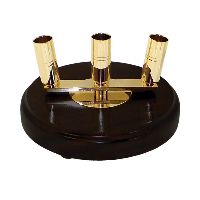 2828 Signature Mahogany Three-Hole Floor Stand