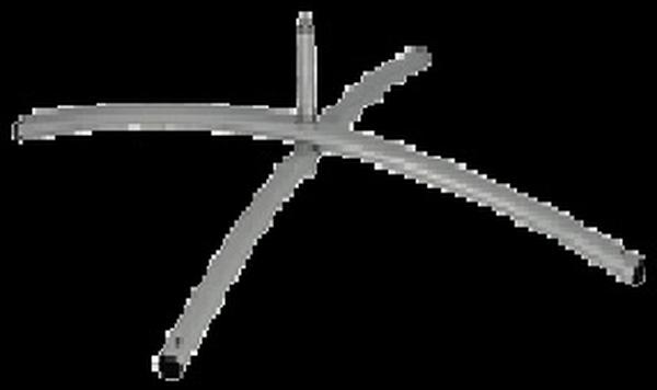 24 x 24 in. Rotating Steel Cross Base for Flag Plus