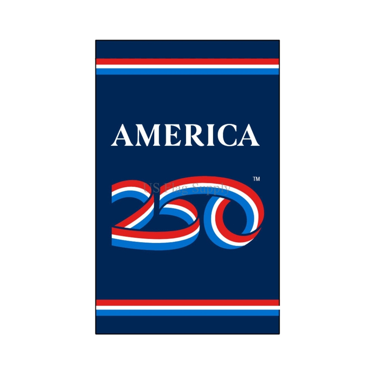 182981 12 x 18 in. Americas 250th Anniversary Garden Banner, Blue