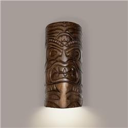 Picture of A19 Lighting NT001-DT Tiki Downlight Wall Sconce, Dark Teak