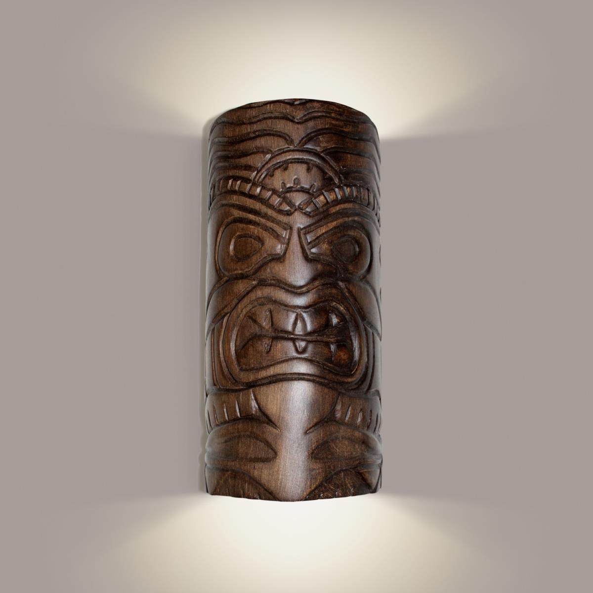 Picture of A19 Lighting NT002-DT Tiki Wall Sconce, Dark Teak