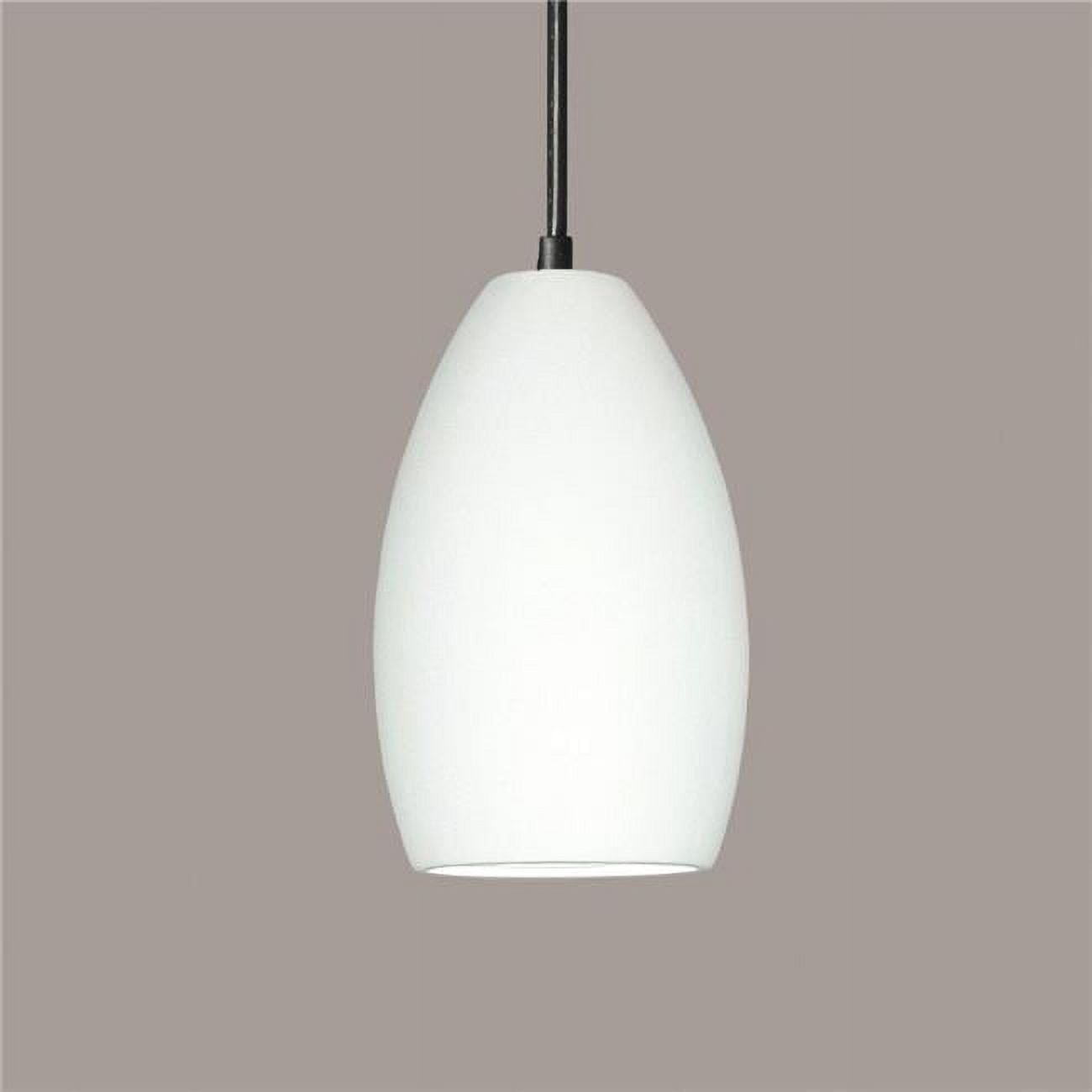 Picture of A19 Lighting P1501-1LEDE26-BCC Antigua E26 Base Dimmable LED Pendant&#44; Bisque - Black Cord & Canopy