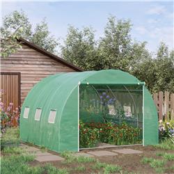 845-401 10 x 10 x 7 ft. Walk-in Greenhouse Kit, Green