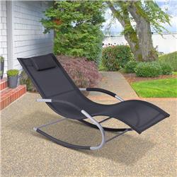 Picture of 212 Main 84A-091 56.75 x 24.75 x 33.1 in. Zero Gravity Outdoor Chaise Lounge Chair Rocker&#44; Navy Blue