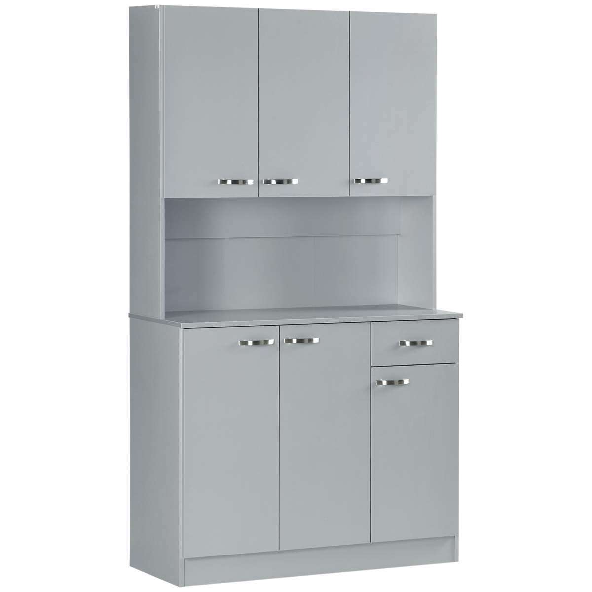 Picture of 212 Main 801-026V80GY 71 in. Homcom Kitchen Buffet Cabinet&#44; Kitchen Pantry Storage Cabinets with 6 Doors&#44; 3 Adjustable Shelves & Drawer for Living Room&#44; Gray