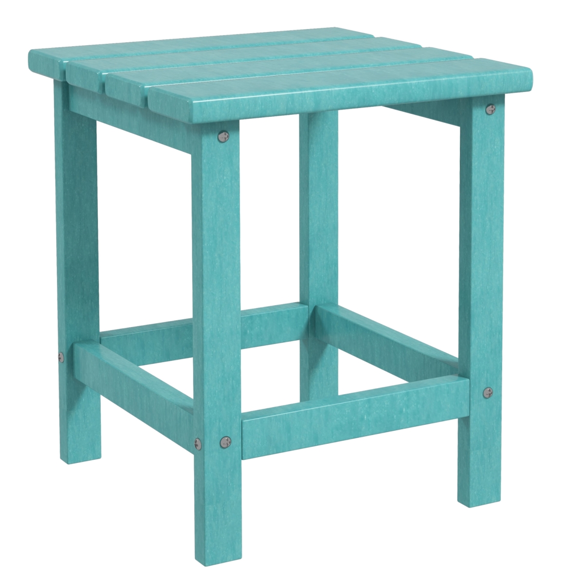 Picture of 212 Main 84B-674V00GN Outsunny Adirondack Side Table&#44; Square Patio End Table&#44; Weather Resistant 15 in. Outdoor HDPE Table for Porch&#44; Pool & Balcony&#44; Green & Blue