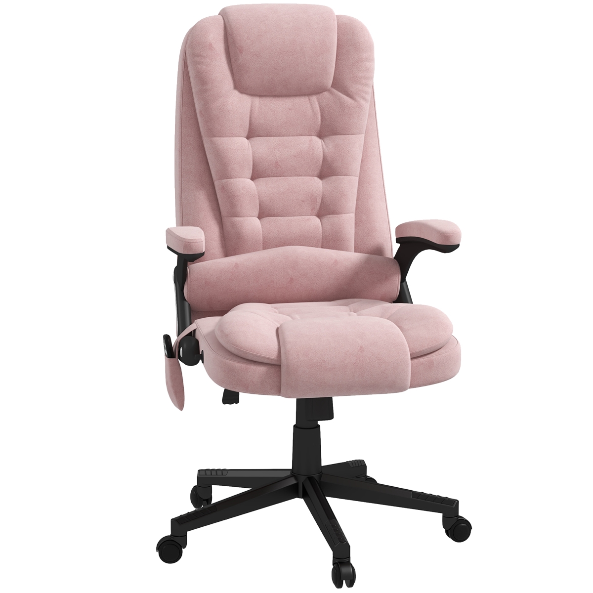 Picture of 212 Main 921-171V86PK Homcom 6 Point Vibrating Massage Office Chair with Heat&#44; High Back Executive Office Chair with Padded Armrests & Remote&#44; Pink
