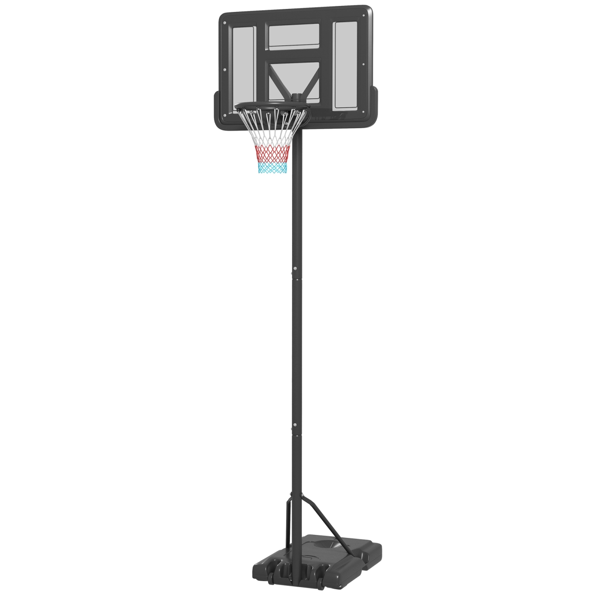 Picture of 212 Main A61-046V00BK Soozier Portable Basketball Hoop&#44; Height Adjustable Basketball Goal with 43.25 in. Backboard&#44; Wheels & Fillable Base for Swimming Pool & Backyard&#44; Black