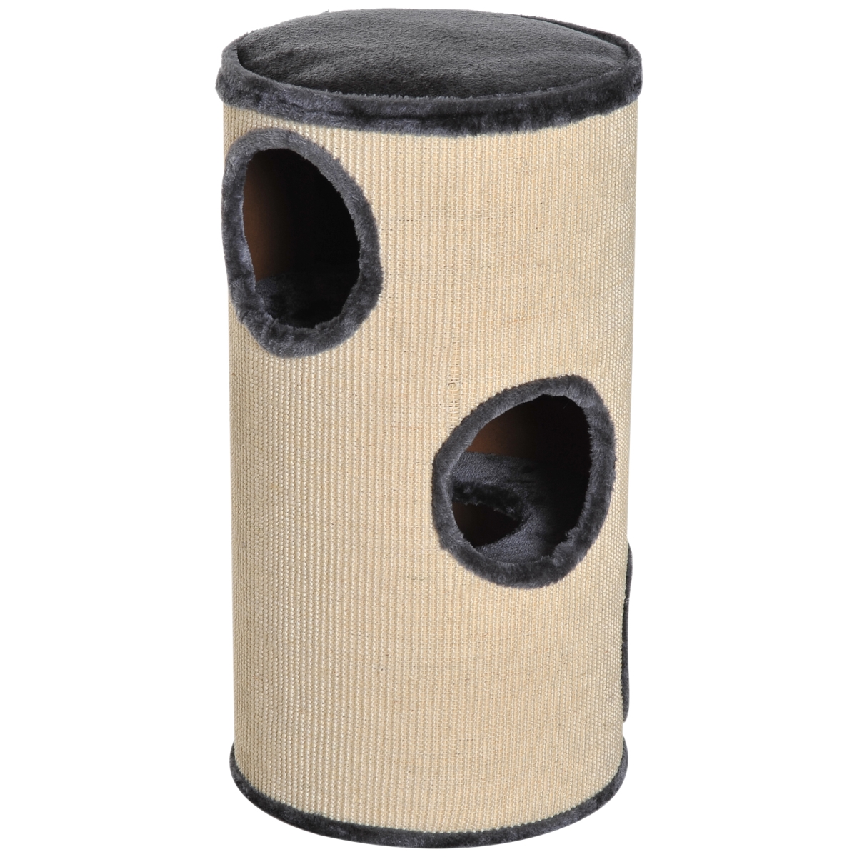 Picture of 212 Main D30-199 28 in. PawHut Cat Condo 3-Story Cat House with Sisal&#44; Gray