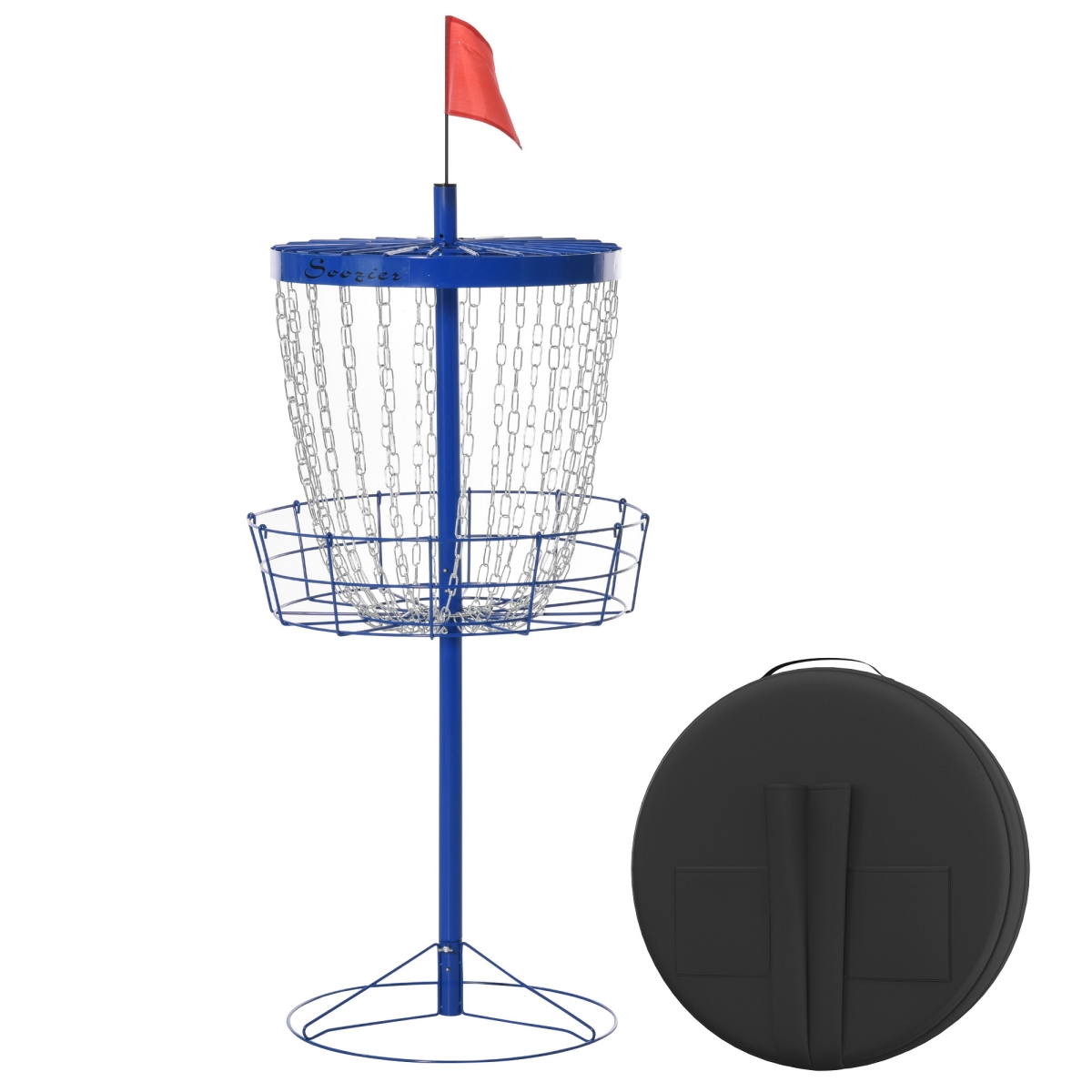 Picture of 212 Main A71-019BU Soozier 24-Chain Portable Disc Golf with Lightweight Basket & Carry Bag&#44; Blue