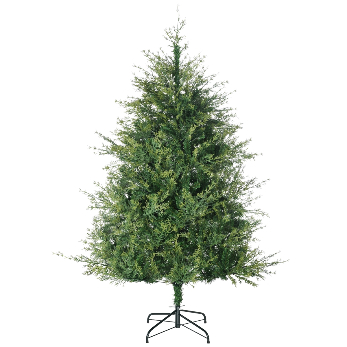 Picture of 212 Main 830-749V00GN 6 ft. Homcom Artificial Pencil Christmas Tree with Easy-to-Shape Branches&#44; Auto Open & Steel Base & Wide Shape&#44; Green