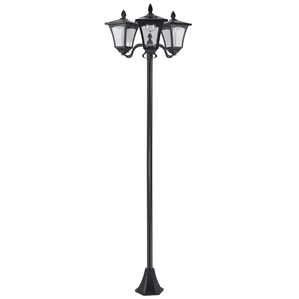 Picture of 212 Main 842-109 72 in. Outsunny Solar Lamp Post Lights Outdoor&#44; Triple-Head Street Vintage Solar Post Lamp for Backyard&#44; Garden Pathway&#44; Driveway