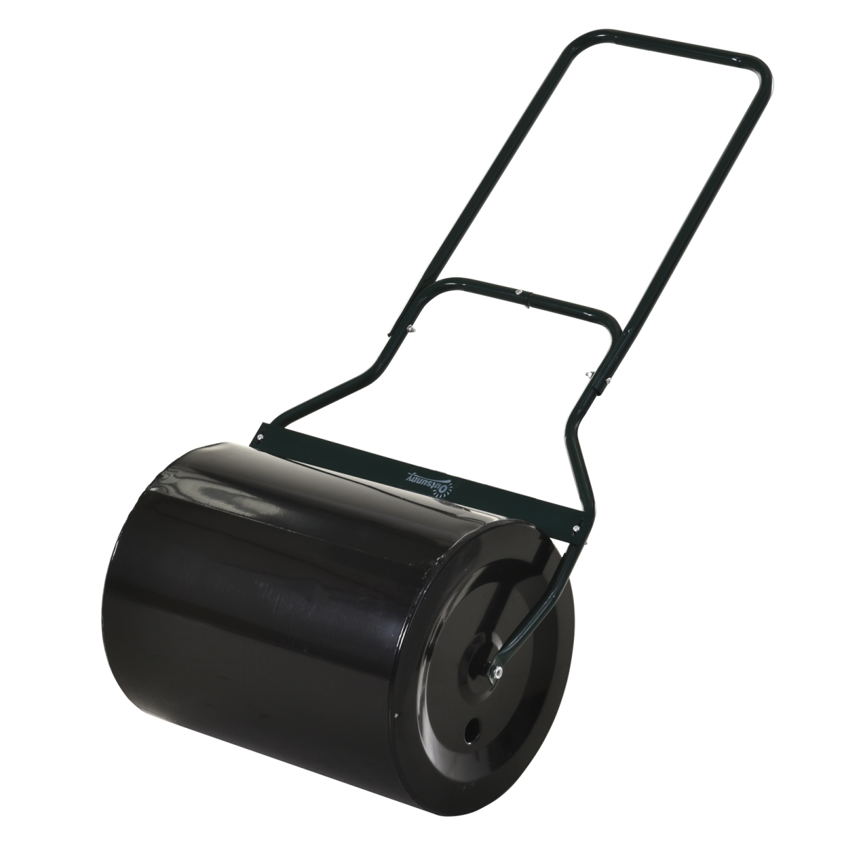 Combination Push & Tow Lawn Roller - Green - 132 lbs - Durable Steel Design