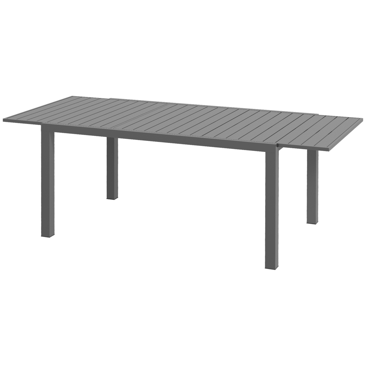 Picture of 212 Main 84G-304V01CG Outsunny Aluminum Outdoor Dining Table for 6-8 People&#44; Expandable Patio Table for Garden Lawn Balcony&#44; Charcoal Gray