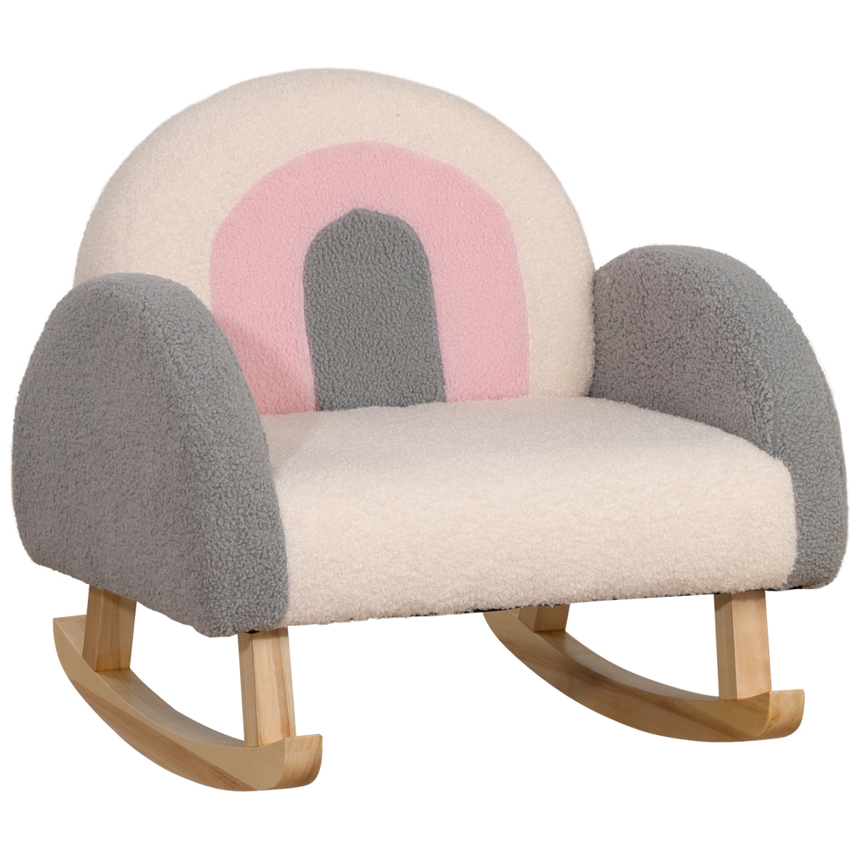 Picture of 212 Main 310-056GY Qaba Kids Sofa&#44; Rocking Chair&#44; Arm Chair for Nursery Kindergarten Playroom Bedroom & Gift for 3-5 Years Old Boys Girls&#44; Gray
