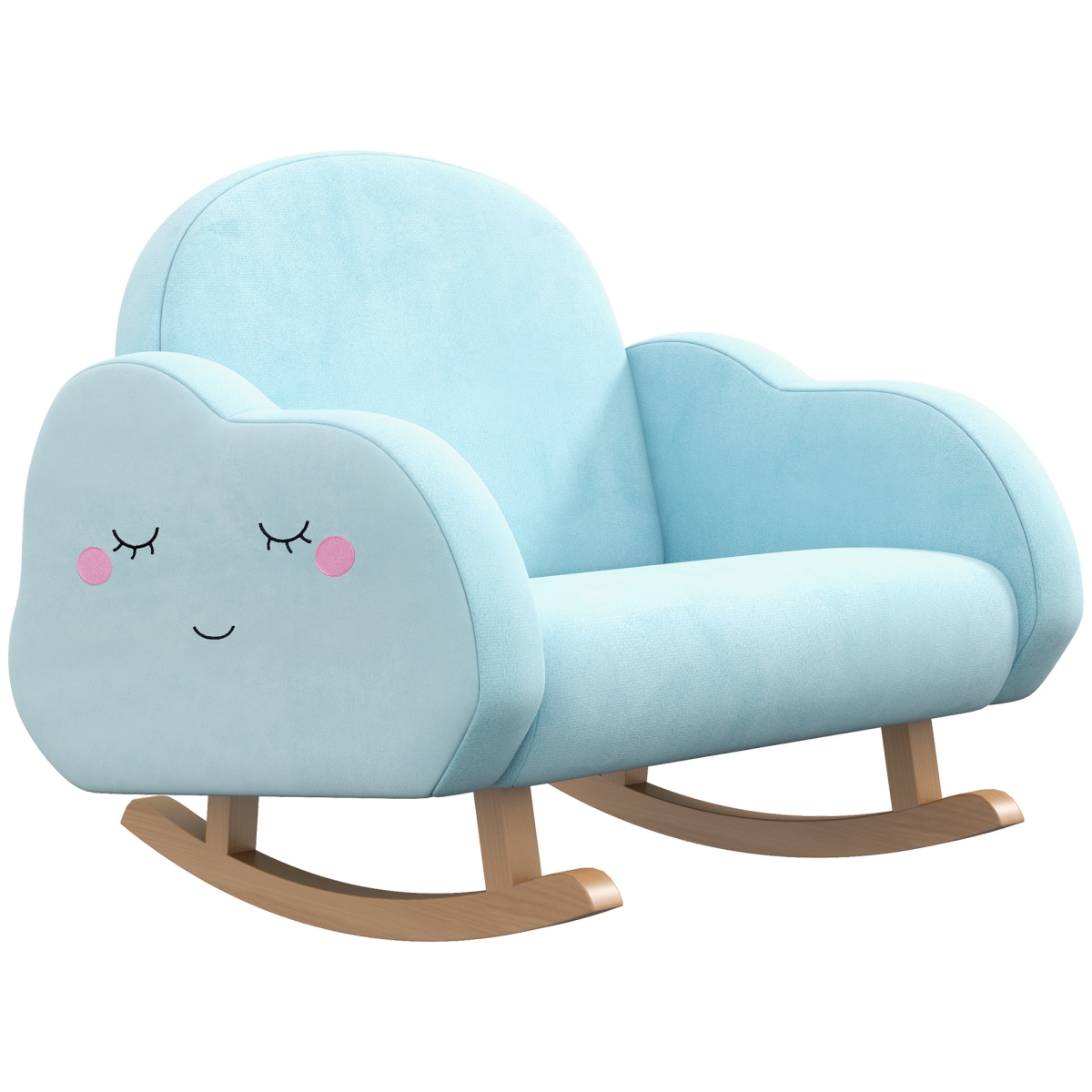 Picture of 212 Main 310-065V80BU Qaba Kids Sofa Rocking Chair&#44; Toddler Rocker Armchair for Nursery Playroom Preschool for Children 1.5-5 Years&#44; Blue