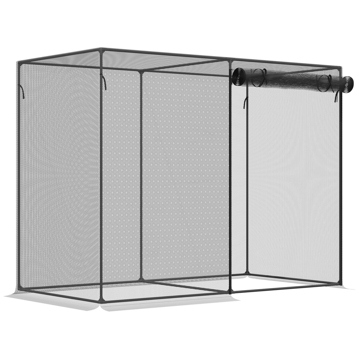 Picture of 212 Main 845-795V01BK 6 x 3 ft. Outsunny Tall Crop Cage&#44; Plant Protection Tent with Two Zippered Doors&#44; Storage Bag & 6 Ground Stakes&#44; for Garden&#44; Yard & Lawn&#44; Black