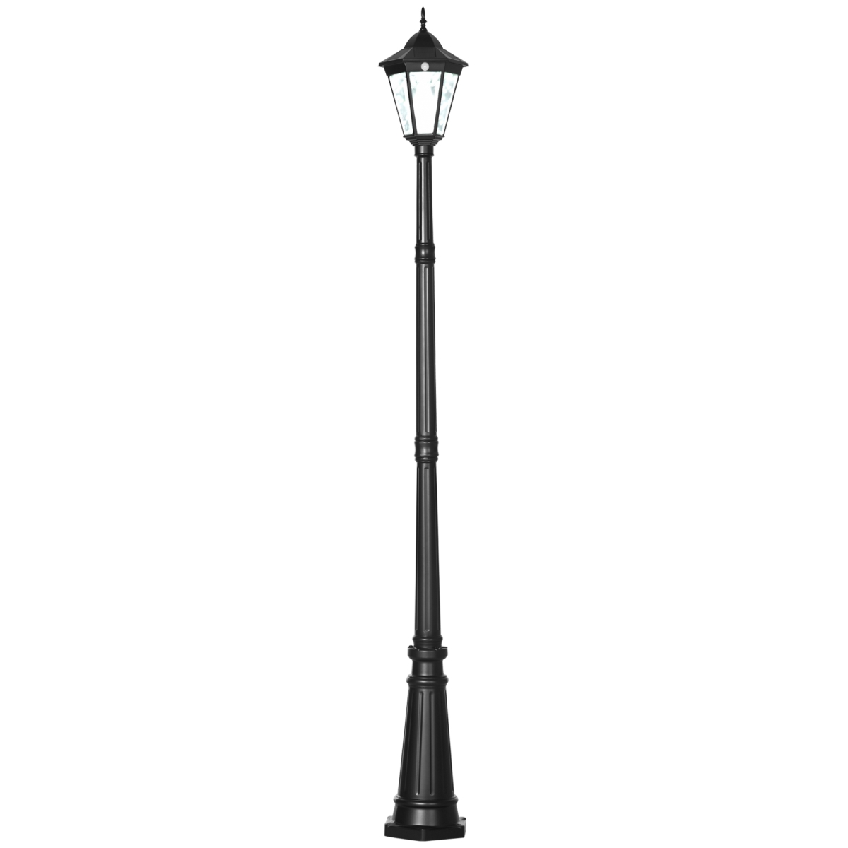Picture of 212 Main B30-029V00BK 94.5 in. Outsunny Solar Lamp Outdoor Post Light&#44; Solar Powdered Vintage Street Lights for Garden&#44; Lawn & Pathway&#44; Driveway&#44; Black
