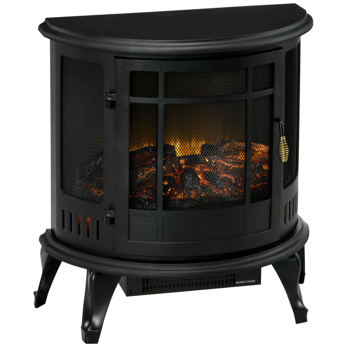 Picture of 212 Main 820-354V80BK 22 in. Homcom Free Standing Electric Fireplace with 3-Side Flame View&#44; LED Flame&#44; Adjustable Temperature & Overheat Protection & 1500W&#44; Black