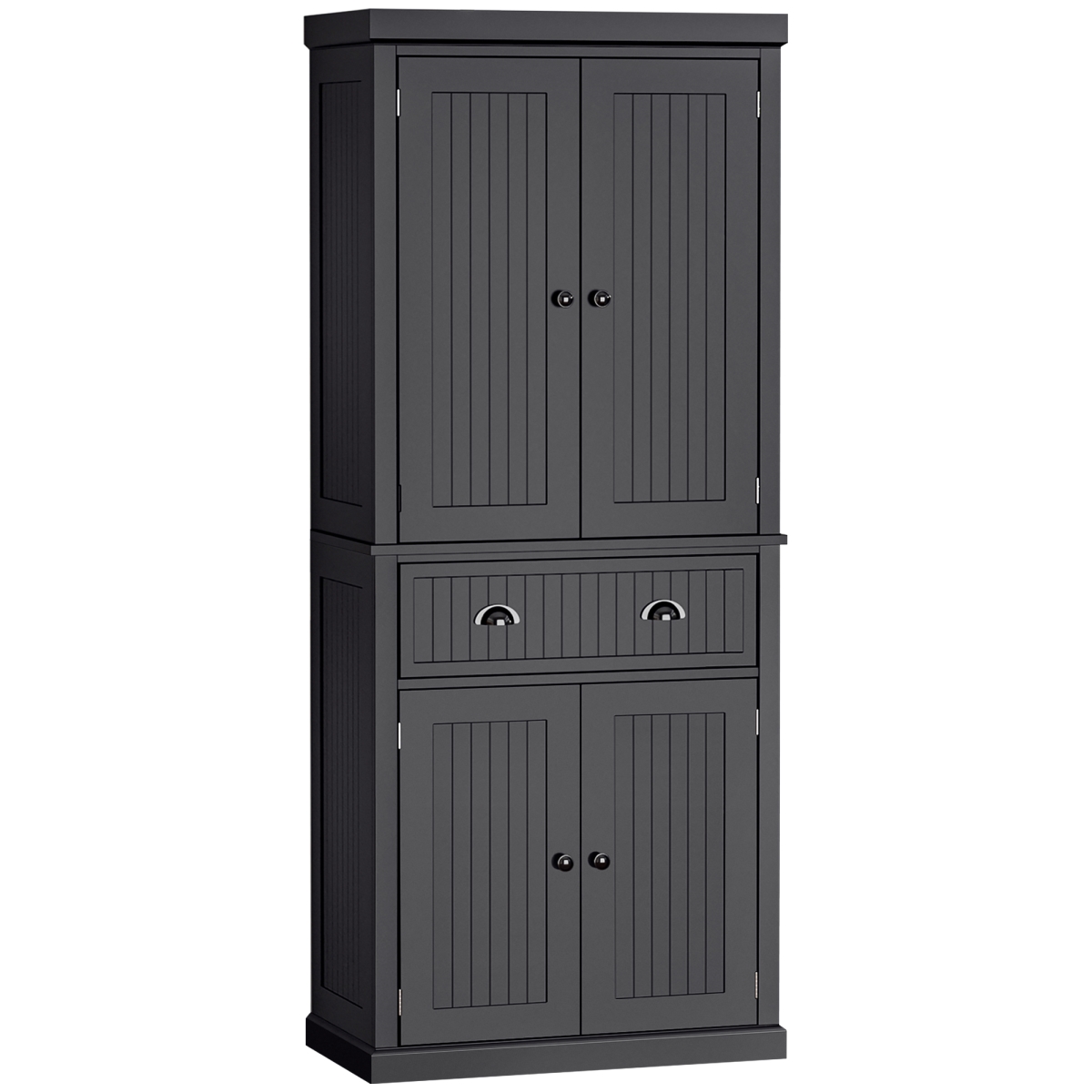 Picture of 212 Main 835-042V03BK 72 in. Homcom Kitchen Pantry Cabinet&#44; Tall Storage Cabinet&#44; Freestanding Cupboard with Drawer&#44; Doors & Adjustable Shelves&#44; Black