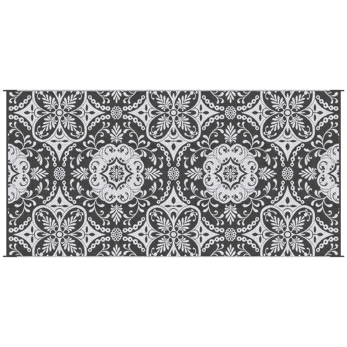Picture of 212 Main 844-643V00GY 9 x 18 ft. Outsunny RV Outdoor Rugs & RV Outdoor Carpet with Carrying Bag&#44; Gray & White