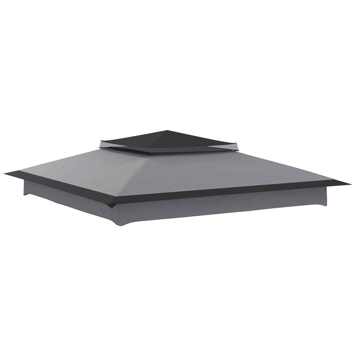 Picture of 212 Main 84C-465V00LG 11 x 11 ft. Outsunny Replacement Canopy Top for Pop Up Canopy Tent&#44; 2-Tier Canopy Cover & 30 Plus UV Protection&#44; Gray