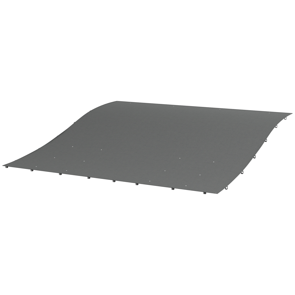 84C-479V00CG 10 x 10 ft. Pergola Canopy Replacement, Pergola Shade Cover for Pergola Outsunny 84C-038 Series, Dark Gray