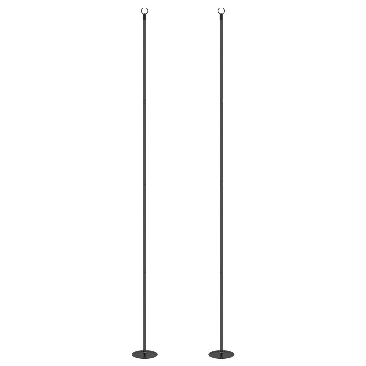 Picture of 212 Main 844-802V00BK 10 ft. Outsunny String Light Poles for Outside Hanging&#44; Steel Lighting Stand for Patio Backyard Deck Wedding Party - Pack of 2