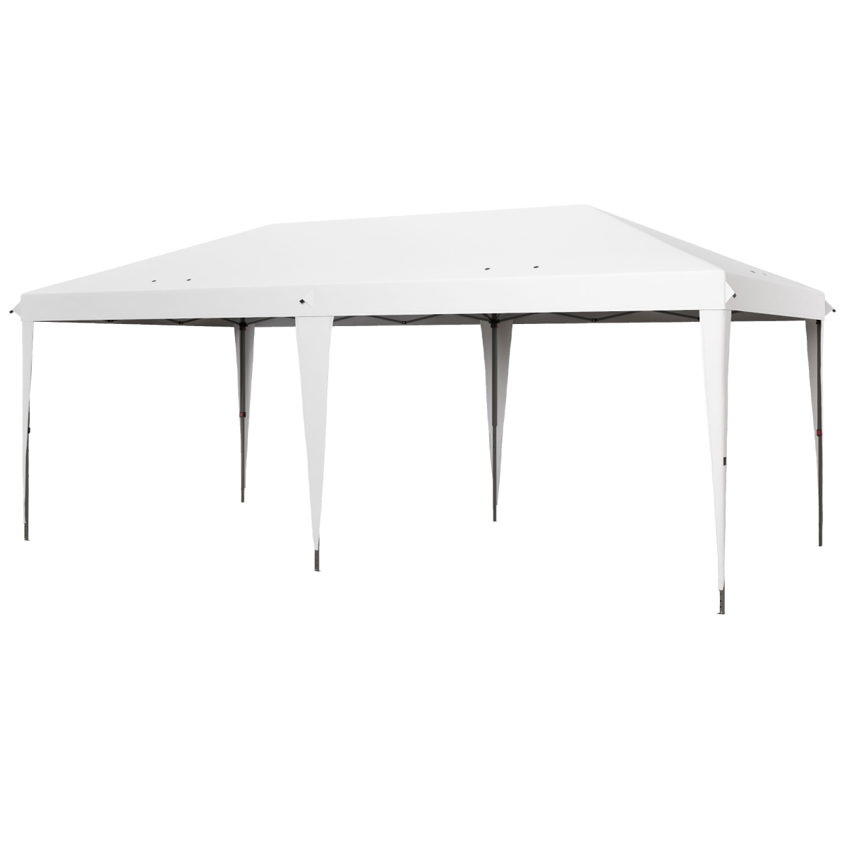 84C-118V04WT 10 x 20 ft. Outsunny Outdoor Gazebo Pop Up Canopy Party Tent with Carrying Bag, White -  212 Main