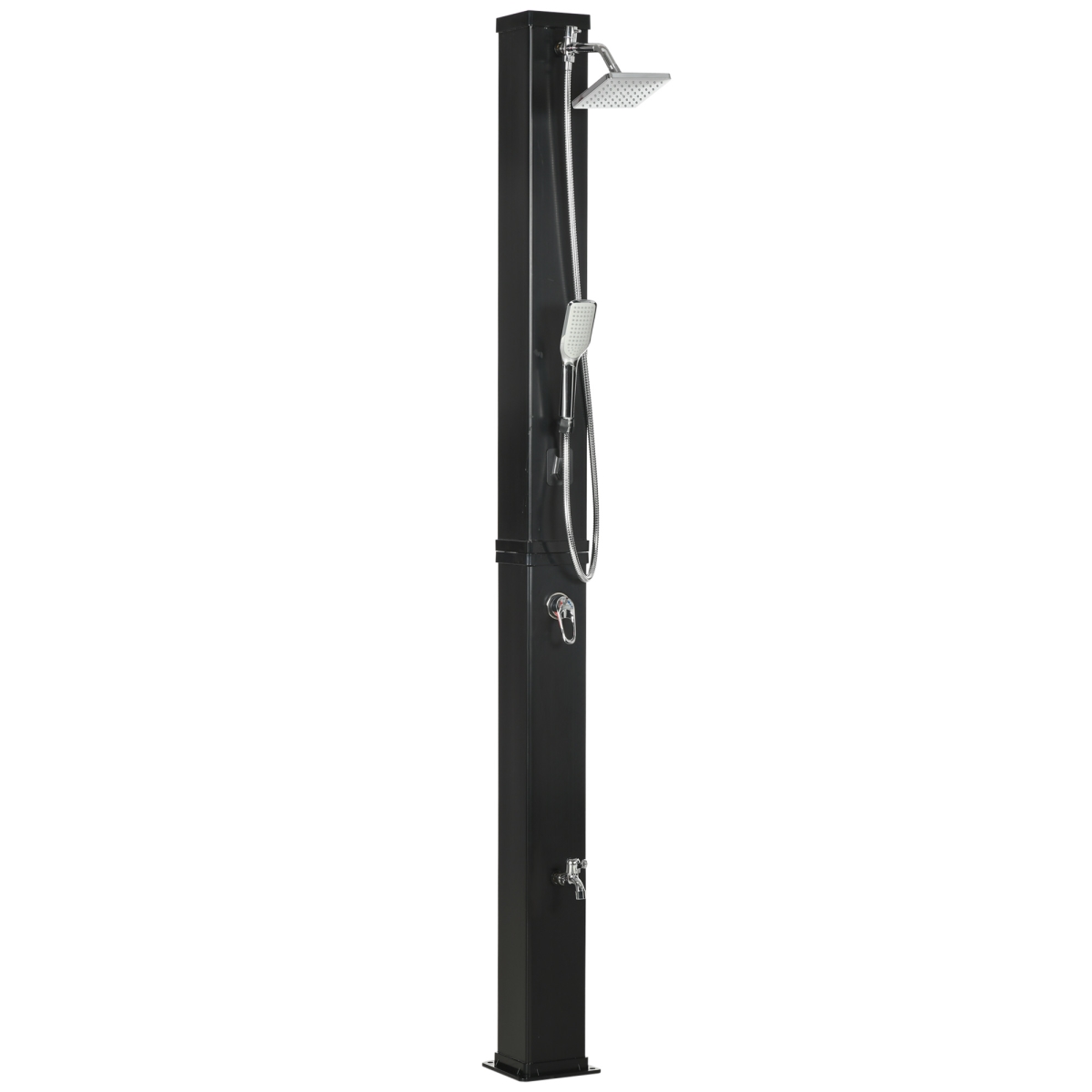 Picture of 212 Main A20-320V00BK 10.6 gal Outsunny Solar Heated Shower with 360 Rotating Rainfall&#44; Handheld Shower Head&#44; Temperature Adjustment & Foot Shower