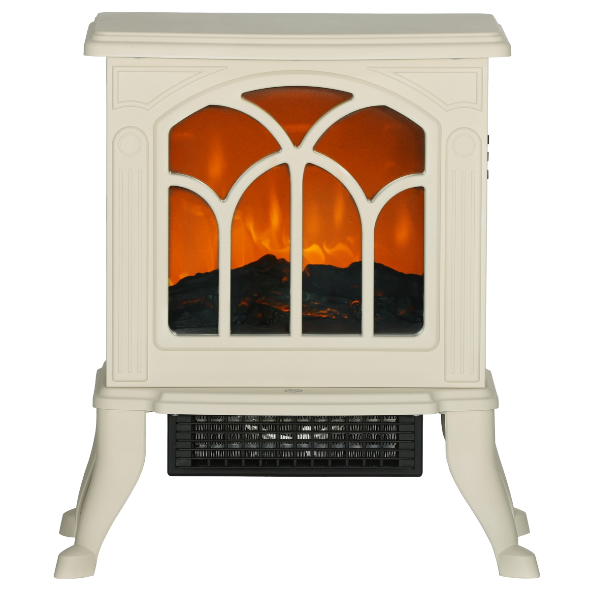 Picture of 212 Main 820-282V80BG Homcom Electric Freestanding Fireplace Stove&#44; Fireplace Heater with Realistic Logs & Flame Effect&#44; 750 & 1500W - Beige