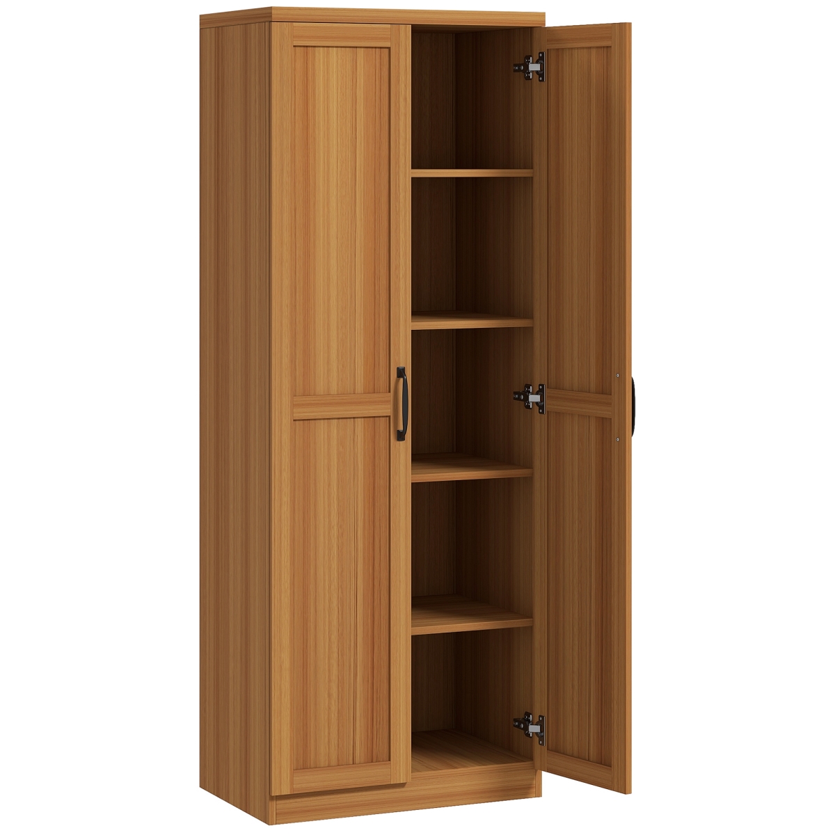 Picture of 212 Main 835-540V81TK Homcom 63 in. 2-Door Kitchen Pantry&#44; Freestanding Cabinet with 2 Adjustable Shelves for Dining Room&#44; Cinnamon Teak Wood Grain