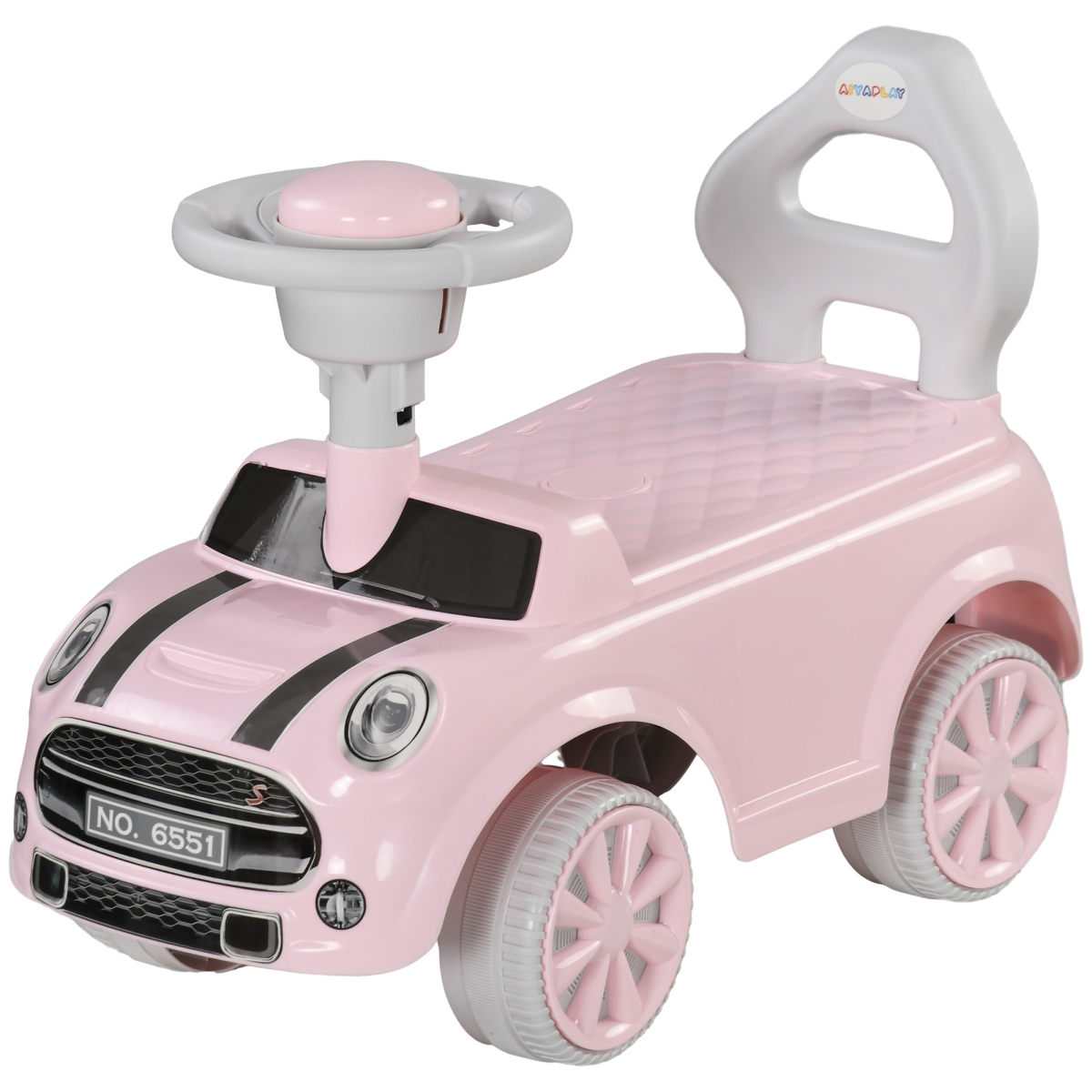 Picture of 212 Main 370-316V00PK Qaba Foot To Floor Toddler Ride on Toy - Pink
