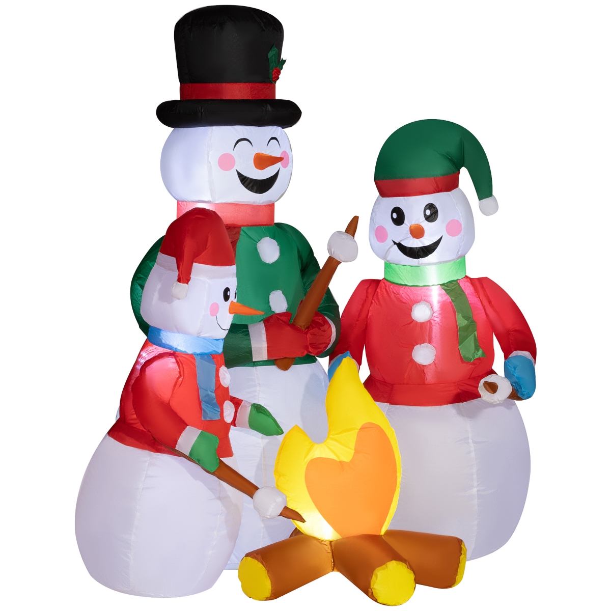 Picture of 212 Main 844-929V80MX Outsunny 5 ft. Christmas Inflatable Snowman with LED Lights